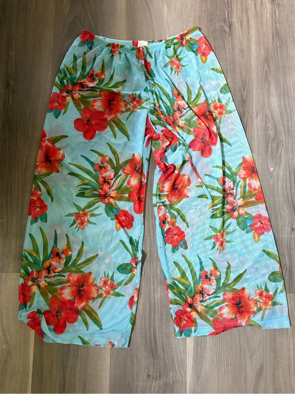 Tropical Floral Wide Pants